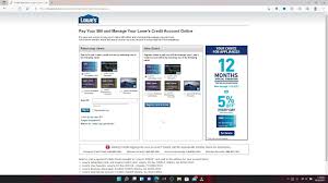 lowe's lar account payment